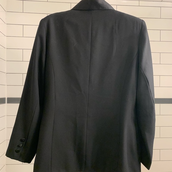 Vintage Fitted Blazer with Satin Details - Picture 2 of 2